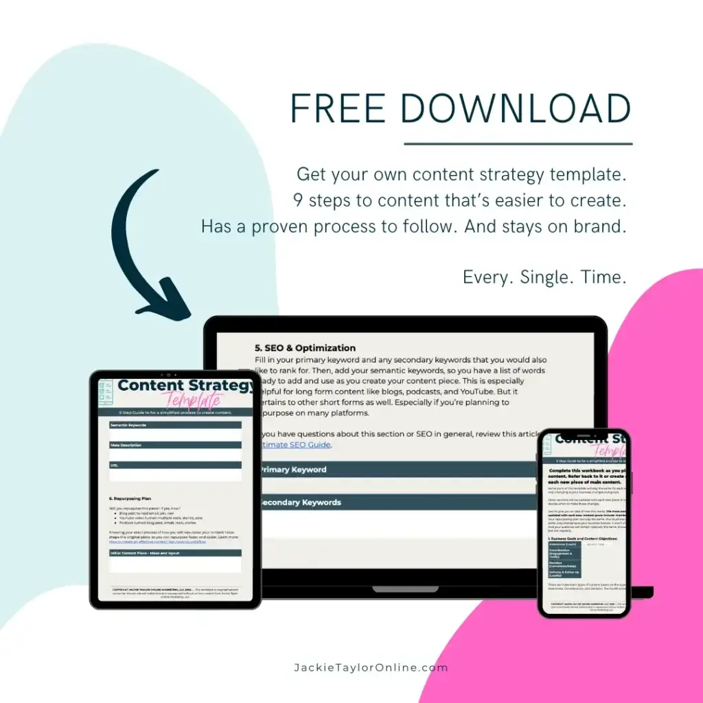 Why Content Creation Feels Hard (And What To Fix First) 3 Free Content Strategy Template Download